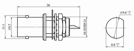 BNC series Connectors Product Outline Dimensions