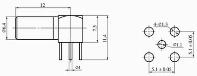 SMB series Connectors Product Outline Dimensions