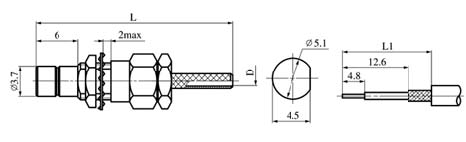 SMB series Connectors Product Outline Dimensions