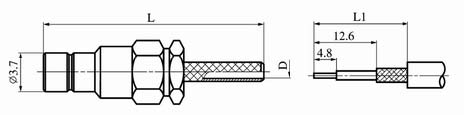 SMB series Connectors Product Outline Dimensions