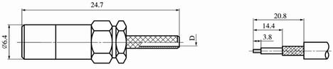 SMB series Connectors Product Outline Dimensions