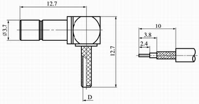 SMB series Connectors Product Outline Dimensions