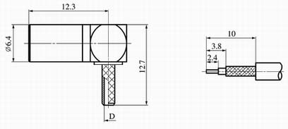 SMB series Connectors Product Outline Dimensions