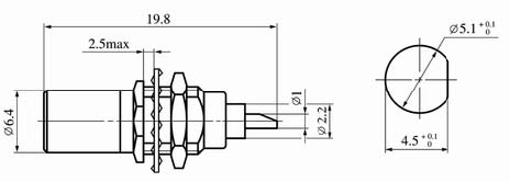 SMB series Connectors Product Outline Dimensions