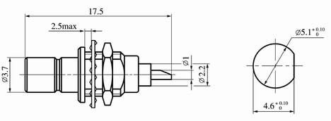 SMB series Connectors Product Outline Dimensions