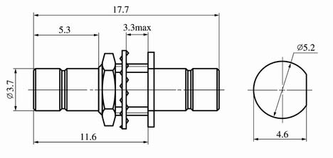 SMB series Connectors Product Outline Dimensions