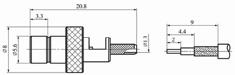 SMB series Connectors Product Outline Dimensions