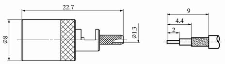 SMB series Connectors Product Outline Dimensions