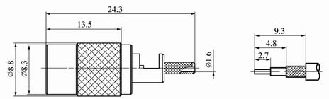 SMB series Connectors Product Outline Dimensions