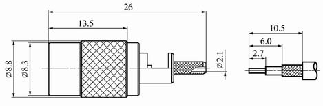 SMB series Connectors Product Outline Dimensions