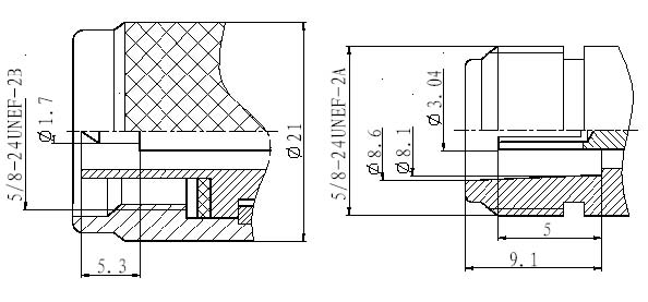 N series Connectors Suitable head dimensions