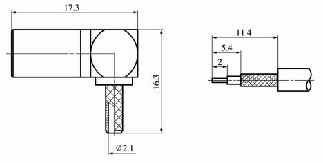 SMB series Connectors Product Outline Dimensions