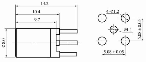 SMB series Connectors Product Outline Dimensions