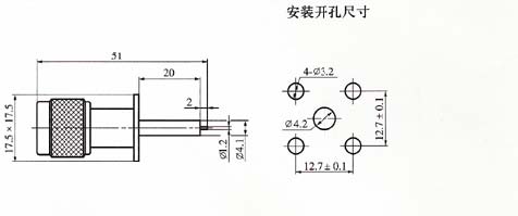N series Connectors Product Outline Dimensions