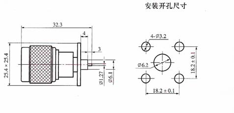 N series Connectors Product Outline Dimensions