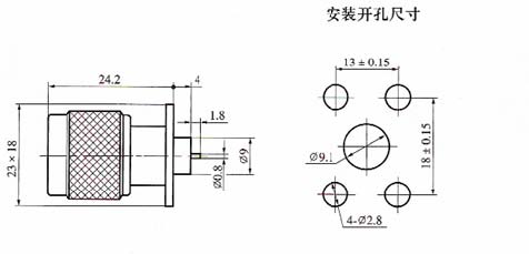 N series Connectors Product Outline Dimensions