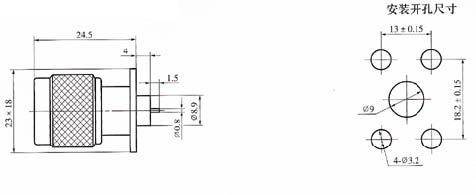 N series Connectors Product Outline Dimensions