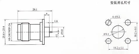 N series Connectors Product Outline Dimensions