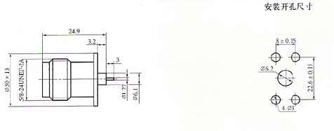 N series Connectors Product Outline Dimensions