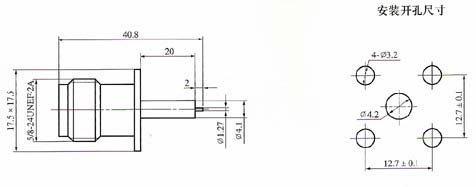 N series Connectors Product Outline Dimensions