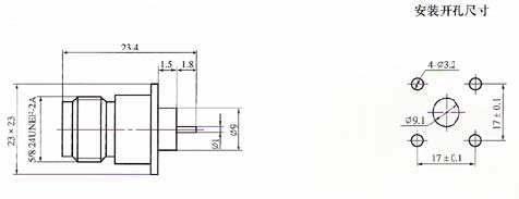 N series Connectors Product Outline Dimensions