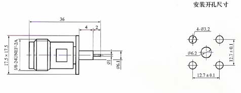 N series Connectors Product Outline Dimensions