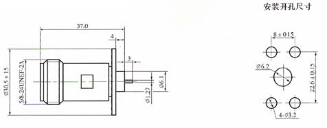 N series Connectors Product Outline Dimensions