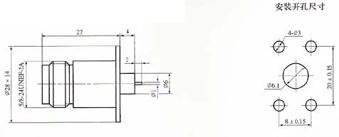 N series Connectors Product Outline Dimensions