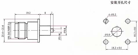 N series Connectors Product Outline Dimensions