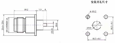 N series Connectors Product Outline Dimensions