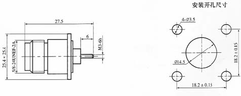 N series Connectors Product Outline Dimensions