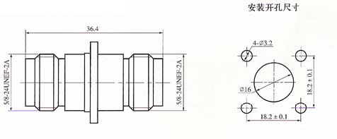 N series Connectors Product Outline Dimensions