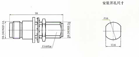 N series Connectors Product Outline Dimensions