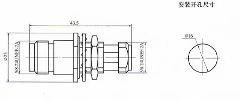 N series Connectors Product Outline Dimensions