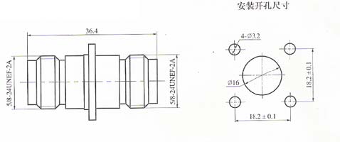 N series Connectors Product Outline Dimensions