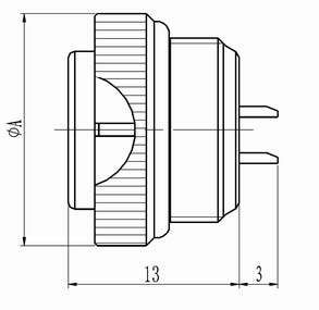 Y30 series Connectors Product Outline Dimensions