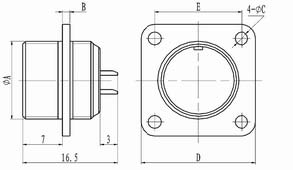 Y30 series Connectors Product Outline Dimensions