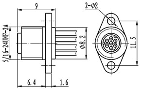 Y34 plastic shell connectors  Connectors Product Outline Dimensions