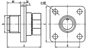 Y34M connectors with protector crimp contact ring  Connectors Product Outline Dimensions