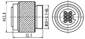 Y34M basic connectors  Connectors Product Outline Dimensions