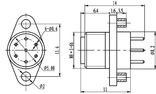 Y34M connectors for PCB（just suitable for socket connectors）  Connectors Product Outline Dimensions