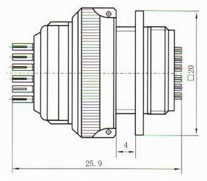 Y67 receptacle accessories Connectors The Picture of Connector