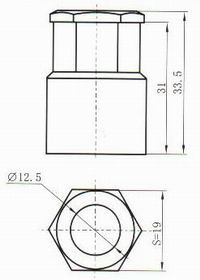 Y67encapsulation tail cover accessories Connectors Product Outline Dimensions