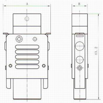 J24D plug connectors Connectors Product Outline Dimensions