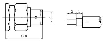 SMA series Connectors Product Outline Dimensions