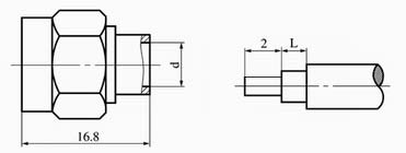 SMA series Connectors Product Outline Dimensions