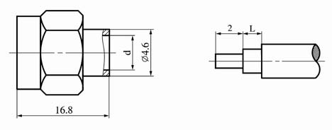 SMA series Connectors Product Outline Dimensions