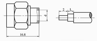 SMA series Connectors Product Outline Dimensions