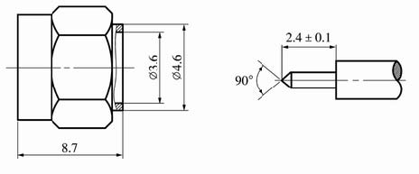 SMA series Connectors Product Outline Dimensions