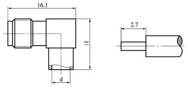 SMA series Connectors Product Outline Dimensions